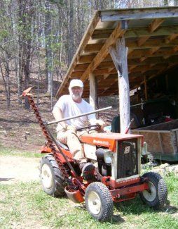 Ed on Small Tractor