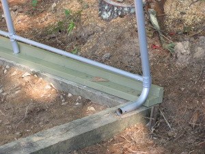 Frame Bolted to Foundation
